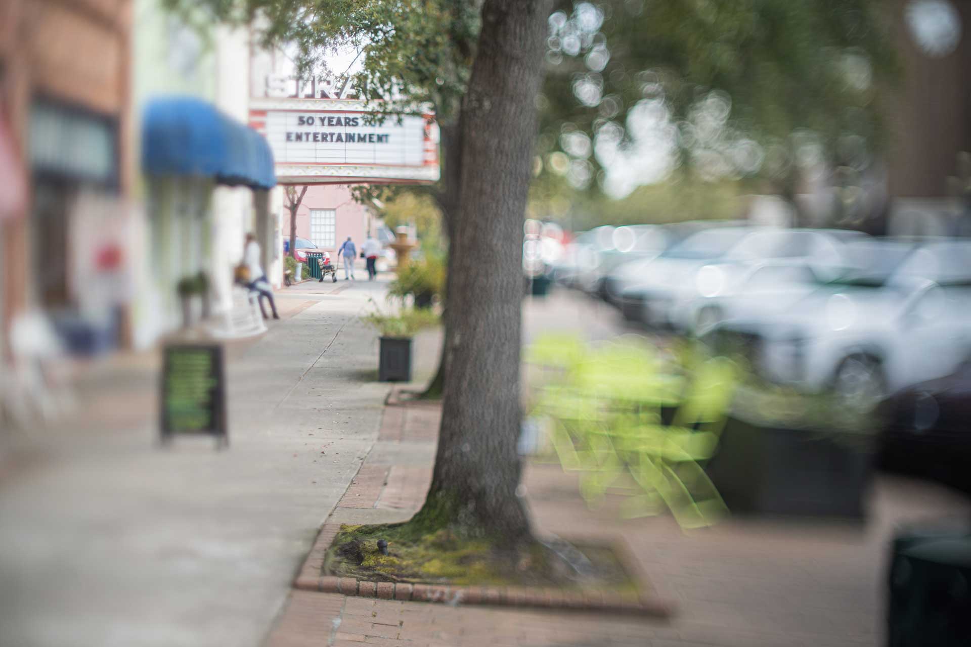 Georgetown downtown sidewalk